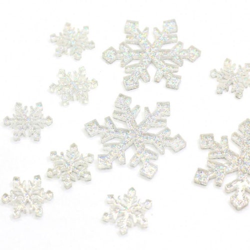 Crystal Snowflake Beads / Charms 28pcs - Etsy