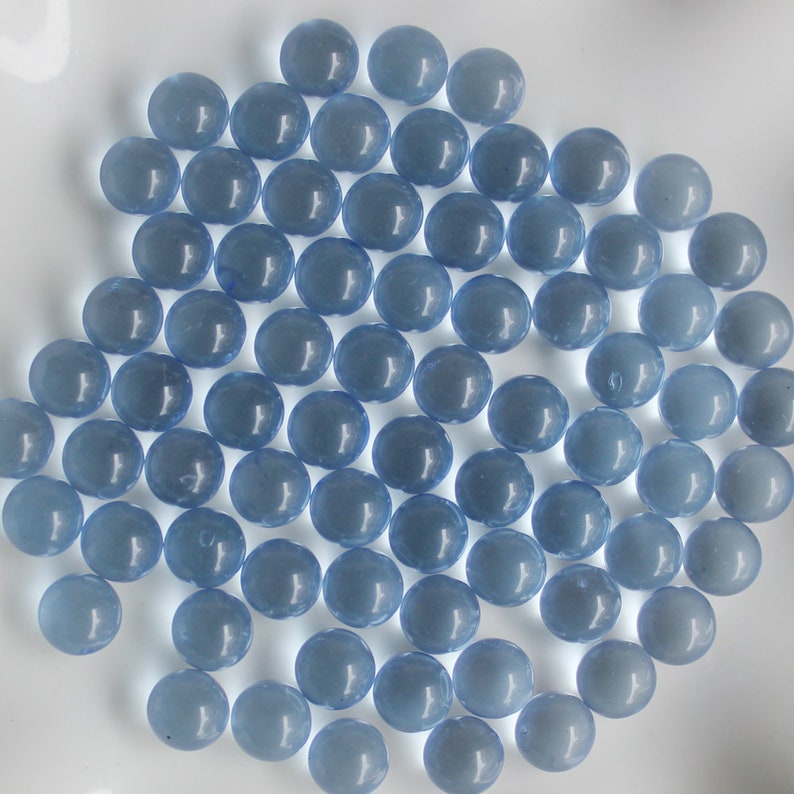 Plastic Marbles Blue and Clear Etsy
