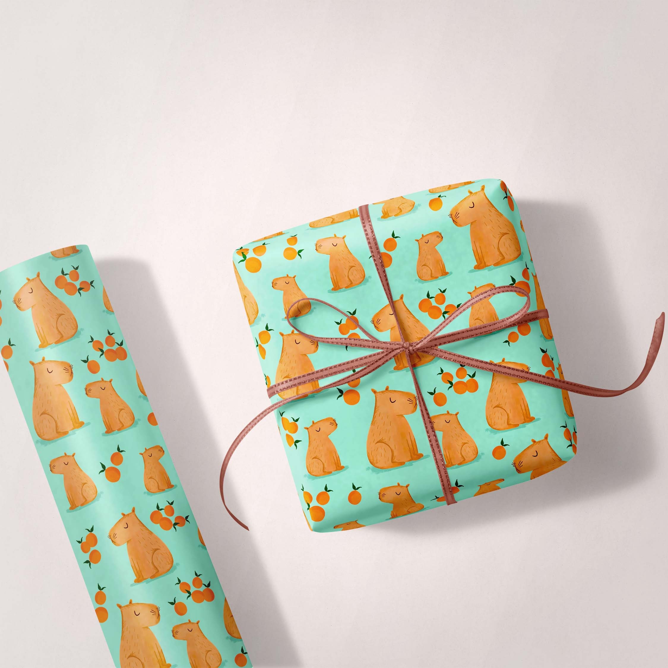Capybara Biglietto di auguri per compleanno, divertente gioco