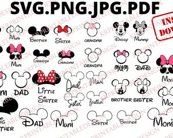 Minnie Mickey Family Vacation 2025 SVG, Vacay 2025 Svg Png, Magical Family Vacation 2025, Vacay Trip 2025., Family Vacation SVG, PNG