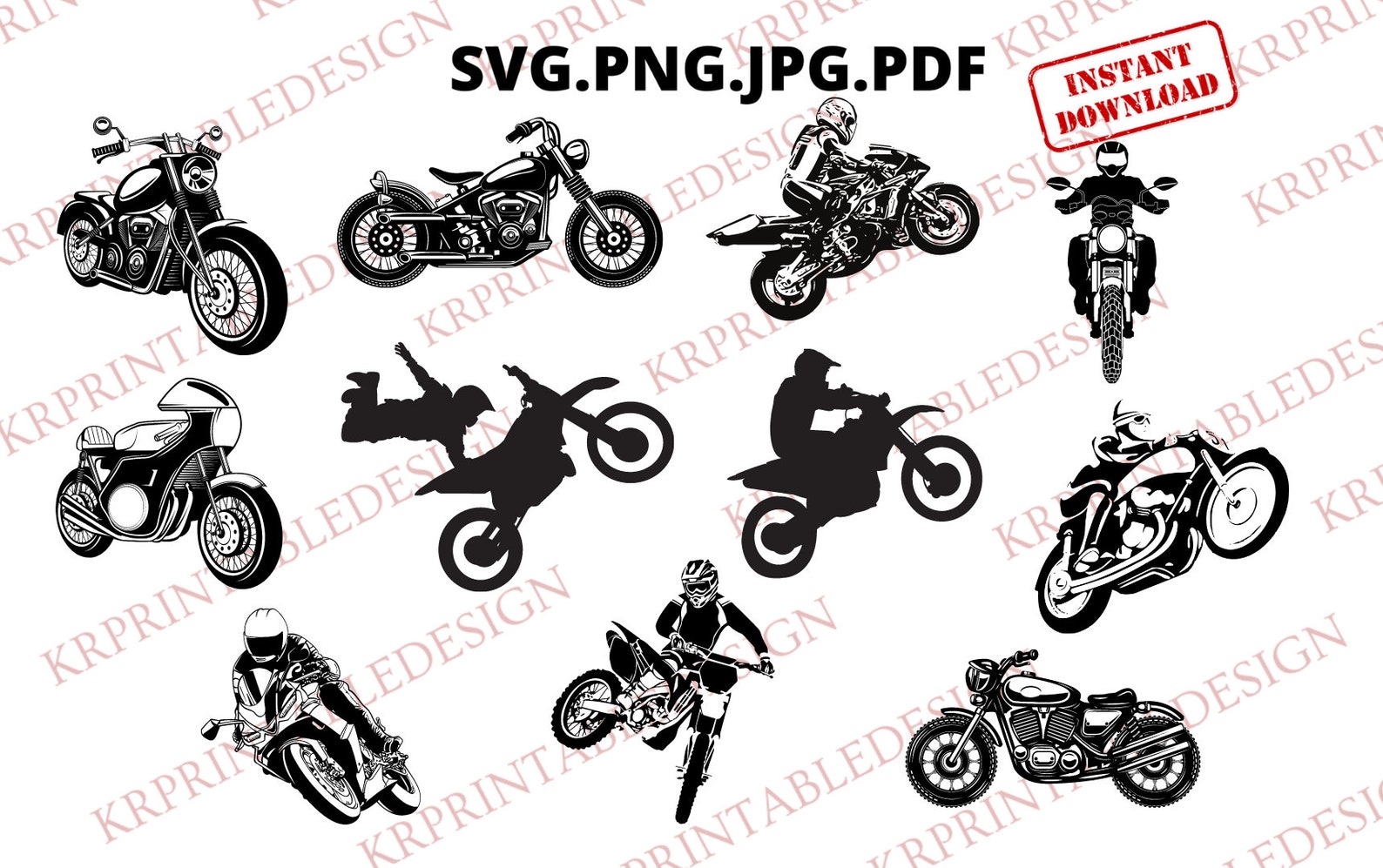 Motorcycle Svg Biker Svg Chopper Svg Harley Svg Motor Bike Etsy