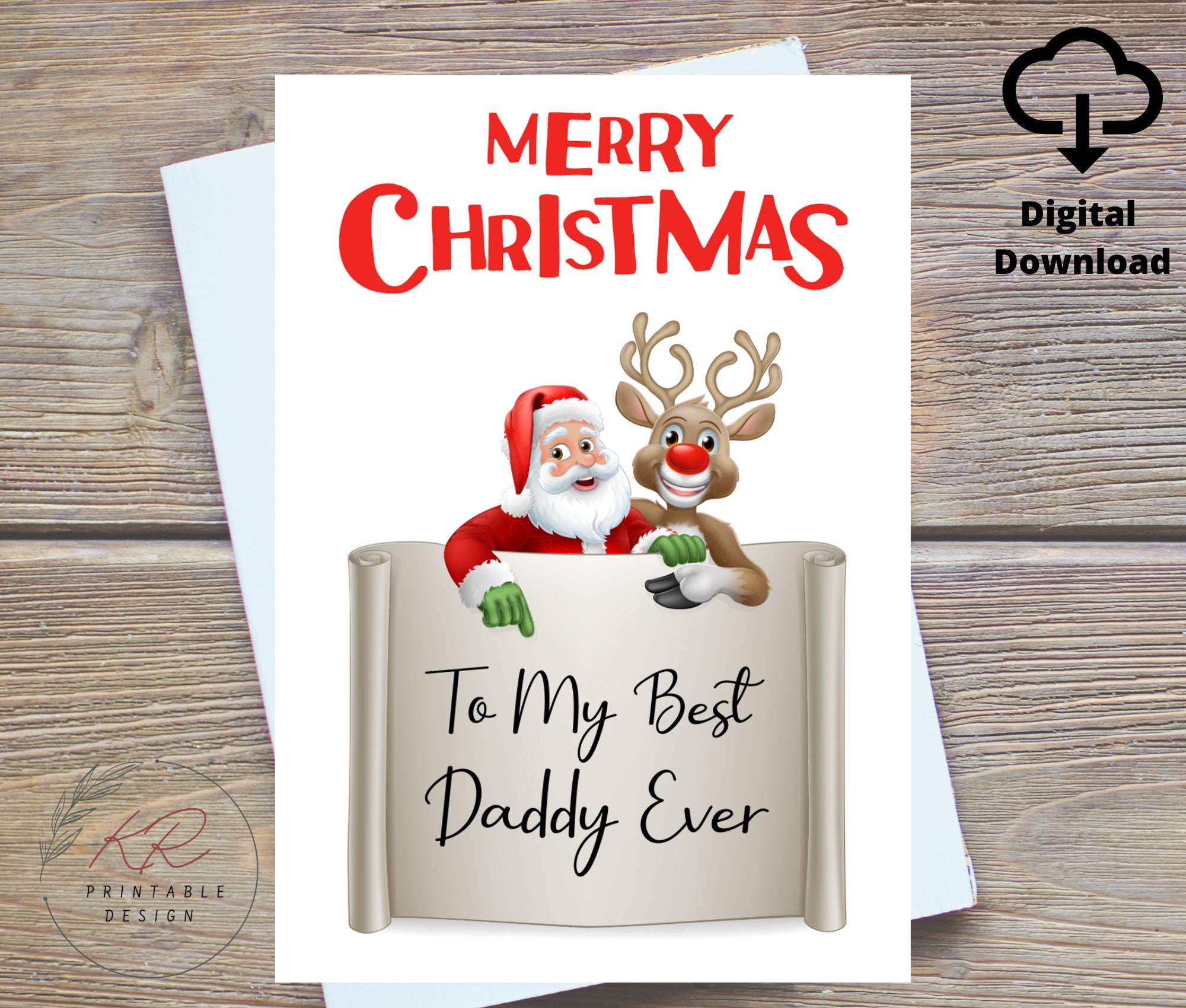 Printable Christmas Cards Dad