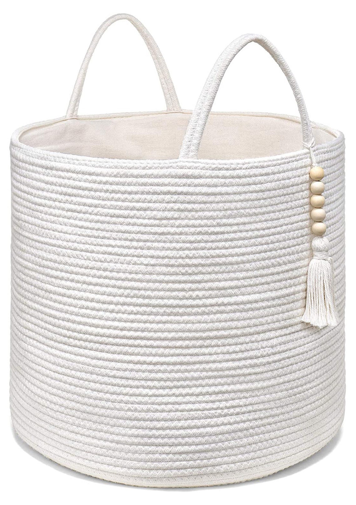 Large Woven Cotton Hamper Laundry Basket Clothes Storage Etsy
