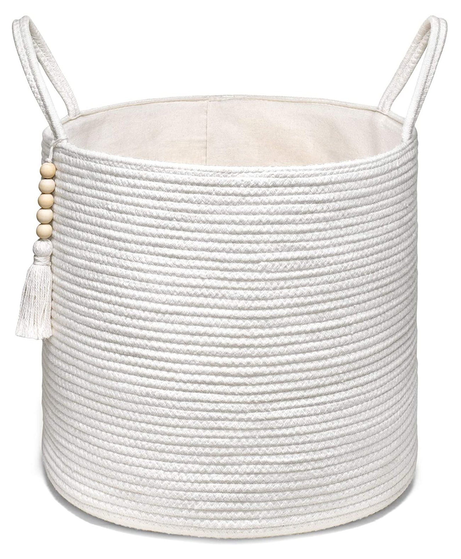 Large Woven Cotton Hamper Laundry Basket Clothes Storage Etsy