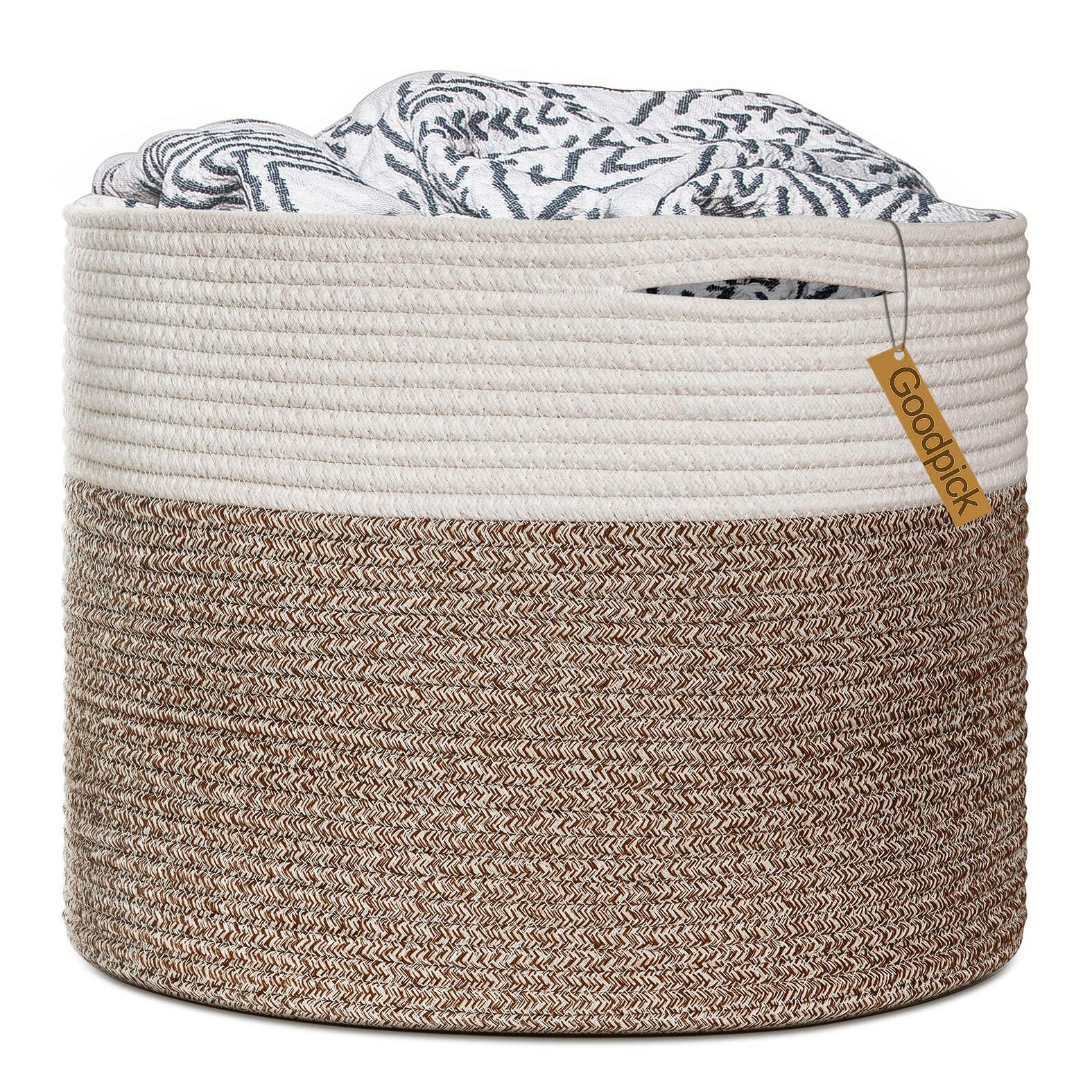 Large Woven Cotton Rope Basket Hamper Clothes Toys Organizer Etsy