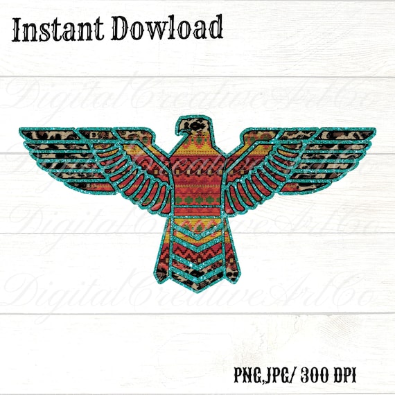 Aztec Free Bird Digital Image Png for Sublimation, Turquoise, Bohemian,  Digital Design, Thunderbird, Digital Transfer, Instant Download - Etsy