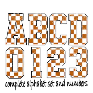 Alfabeto xadrez de Halloween e números xadrez, letras do alfabeto infantil, arquivo PNG, números de corrida, png de corrida, download instantâneo