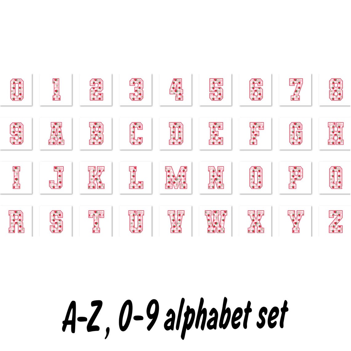Strawberry Berry Sport Letters ,first Summer Varsity, Popular Trendy ...