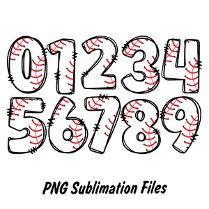 Baseball Doodle Letters and Softball Doodle Letters PNG, Baseball ...