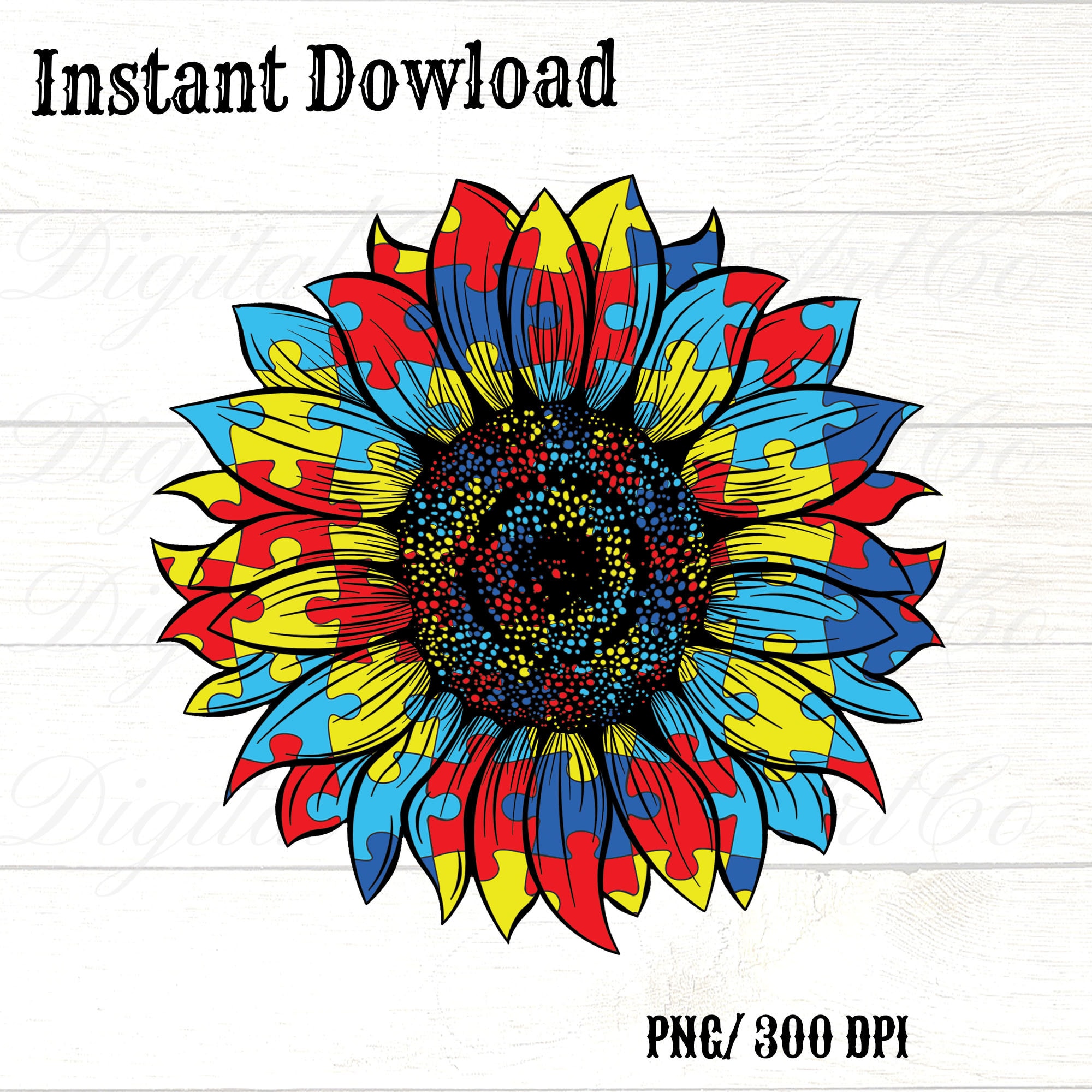 Autism Sunflower Png , Autism Awareness Png ,autism Logo, Design for