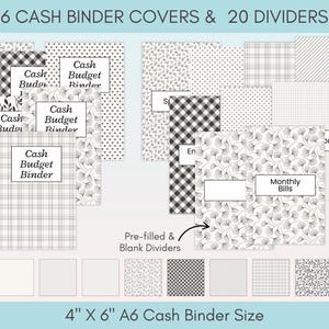 Cash Stuffing Starter Kit Printable, Cash Envelope System Budget Binder, Cash Stuffing for Beginners