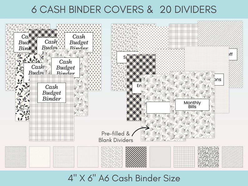 Cash Stuffing Starter Kit Printable, Cash Envelope System Budget Binder, Cash Stuffing for Beginners