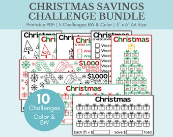 Christmas Savings Challenge,Money Saving Challenge,1000 Savings