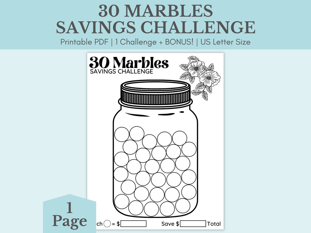 Savings Challenge Printable Money Saving Challenge Monthly Savings