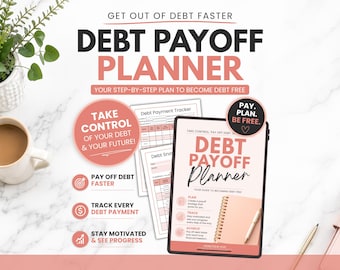 Debt Payoff Tracker Druckbar, Renten Schneeball PDF, Budgetplaner, Expense Tracker, Renten schnell abzahlen, Digitaler Download