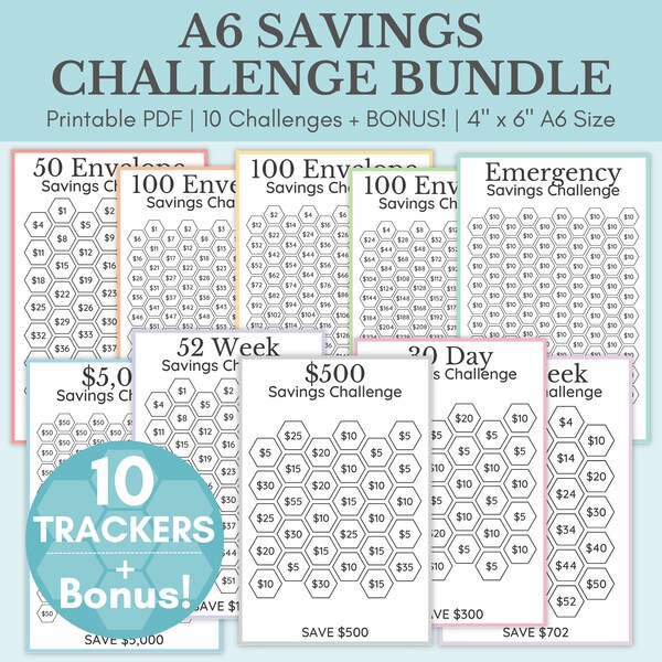 Savings Printable - Etsy