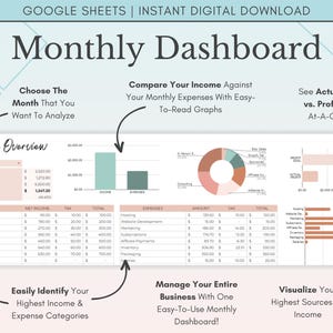 Small Business Bookkeeping Spreadsheet Google Sheets, Income and Expense Tracker, Simple Bookkeeping Template