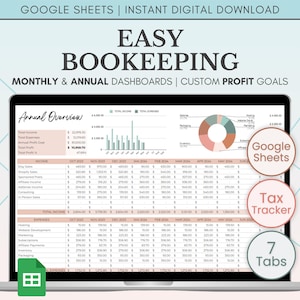 Small Business Bookkeeping Template Google Sheets Bookkeeping Spreadsheet Business Expense Tracker Sales Tracker Accounting Template Income