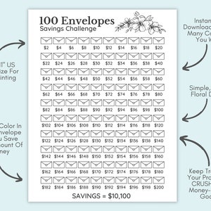 Printable 100 Envelope Savings Challenge Bundle Savings Challenge