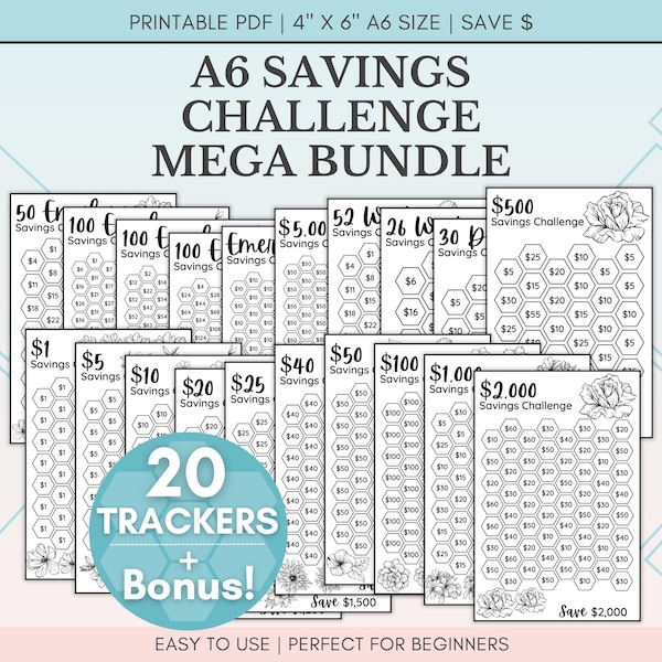 Paquete de ahorros A6 / Rastreadores florales (PDF)