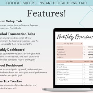 Small Business Bookkeeping Spreadsheet Google Sheets, Income and Expense Tracker, Simple Bookkeeping Template