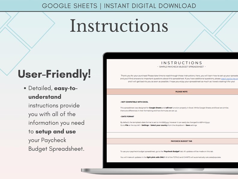 Budget by Paycheck Spreadsheet, Biweekly Budget Template, Paycheck Budget Planner Google Sheets
