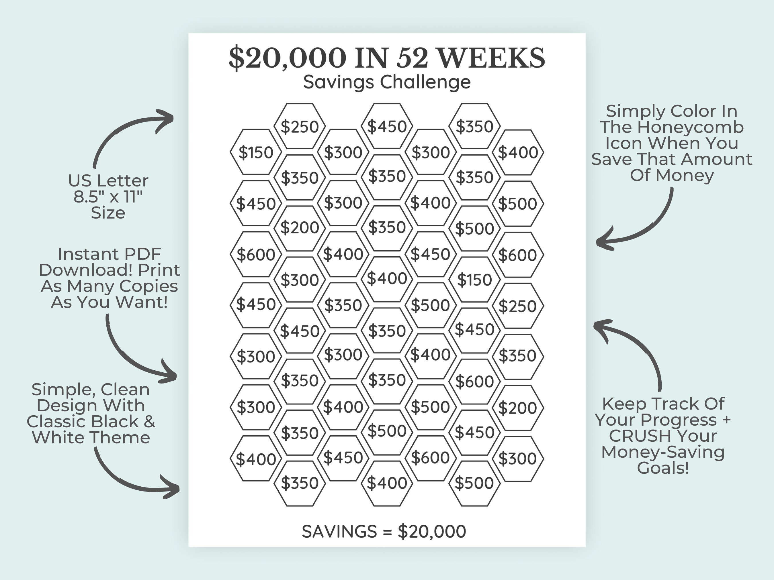 20K Savings Challenge - m9nyy3z