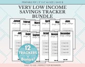 A6 Savings Challenge Bundle | 12 Monthly Trackers (PDF)
