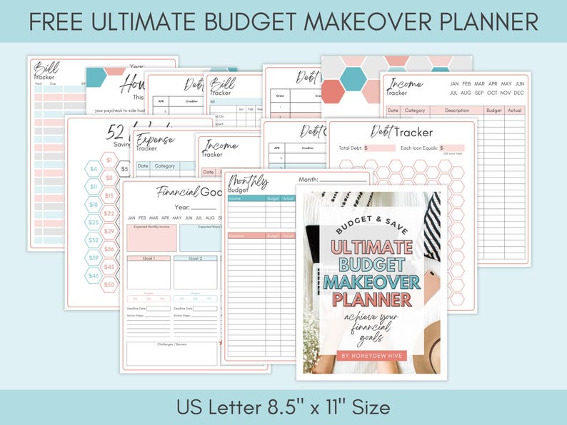 Black and White Savings Challenge Bundle, 260 Savings Trackers Printable, A6 Cash Stuffing Money Saving Challenges