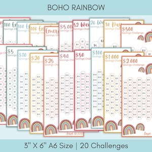 Ultimate Savings Challenge Bundle, 100 Savings Trackers Printable, A6 Cash Stuffing Challenges, Money Saving Tracker