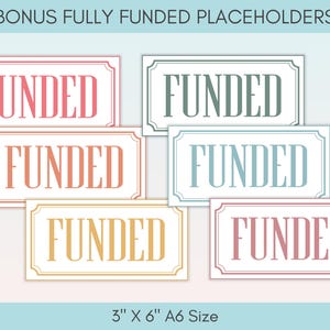Dollar Bill Placeholders For Cash Stuffing