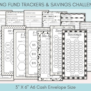 Cash Stuffing Starter Kit Printable, Cash Envelope System Budget Binder, Cash Stuffing for Beginners