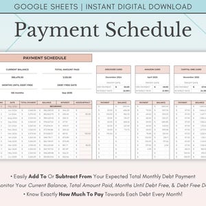 Debt Snowball Spreadsheet Google Sheets, Debt Payoff Tracker Spreadsheet, Debt Snowball Calculator Template