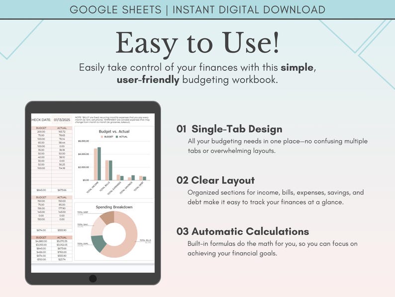 Budget by Paycheck Spreadsheet, Biweekly Budget Template, Paycheck Budget Planner Google Sheets