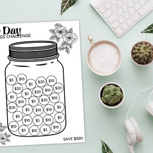 30 Day Savings Challenge Printable Money Saving Challenge - Etsy