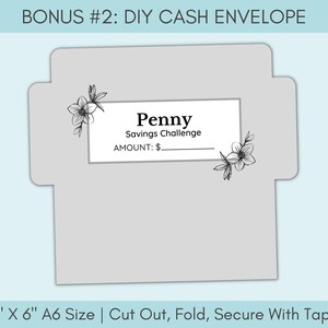 Penny Saving Challenge Printable | Penny Savings Challenge | Low Income ...