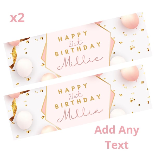 Personalised Birthday Banner Etsy UK