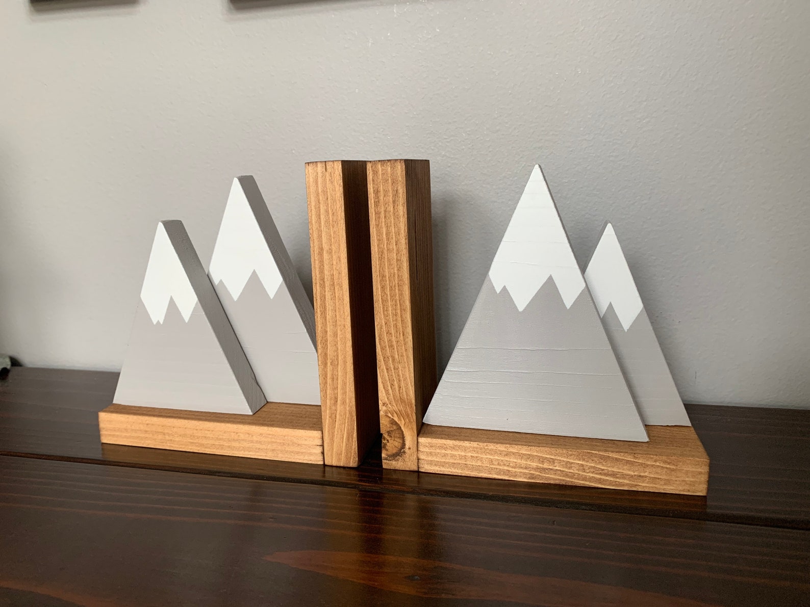 Mountain Bookends Etsy