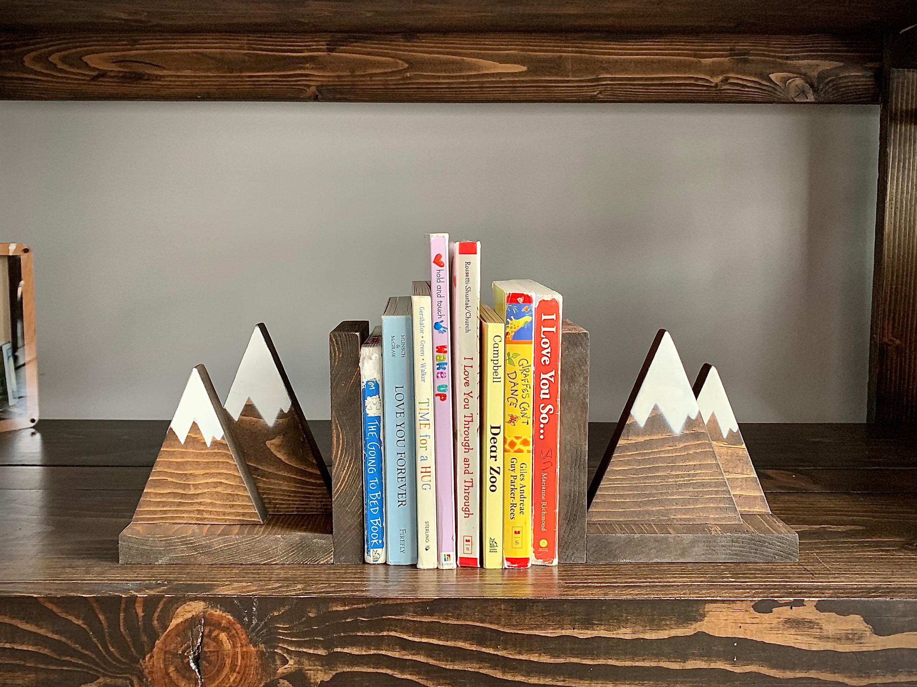 mountain bookends mountain bookends