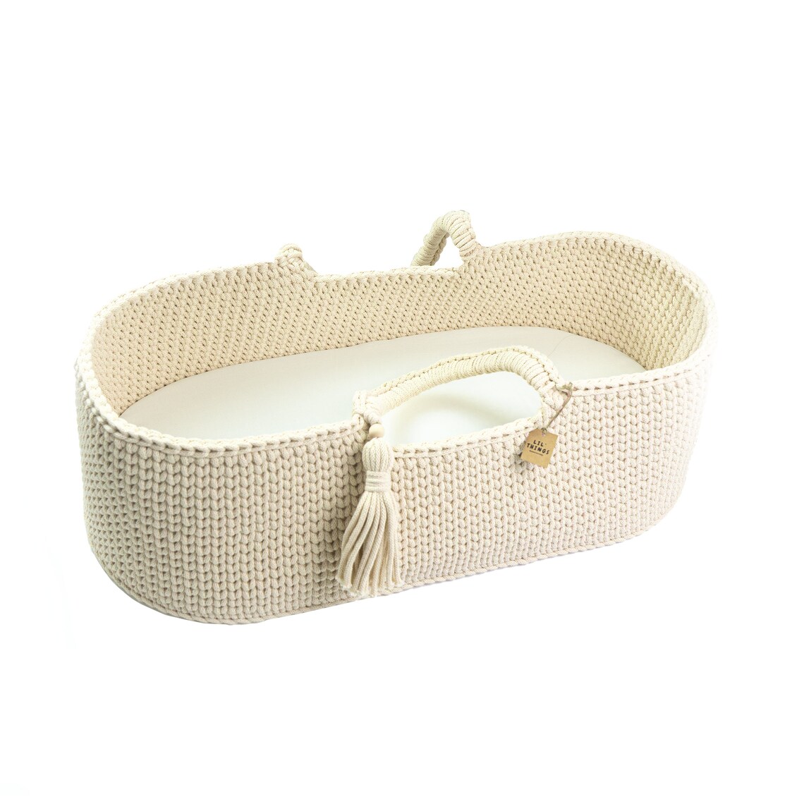 BOHO Moses basket with mattress HANDMADE baby sleeping basket Etsy