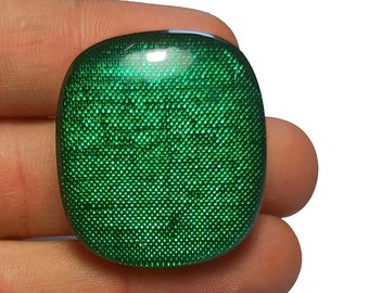 Wunderbare erstklassige Qualität grüne Dico Glasmischungs-Form Cabochon-lose Edelstein für die Herstellung von Schmuck