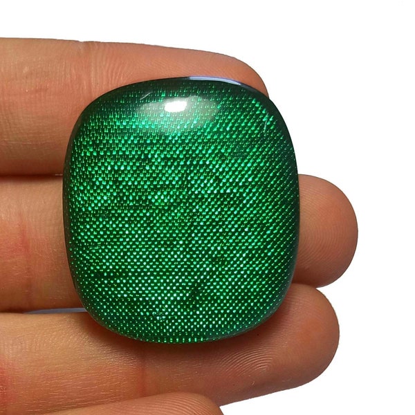 Marvellous Top Grade Quality Green Dico Glass Mix Shape Cabochon Loose Gemstone For Making Jewelry