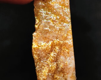 30 Cts Natural Sunstone Raw Gemstone, Sunstone Rough Healing crystal, Loose Sunstone Gemstone For Pendant 34x13x5mm, Jewelry making supply