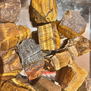Raw Tiger Eye Crystal: Golden Rough Stone (20-40mm)