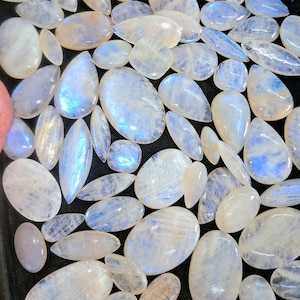 Rare BELOMORITE Moonstone Cabochon Wholesale Lot By Weight With Different Shapes And Sizes Used For Jewelry Making