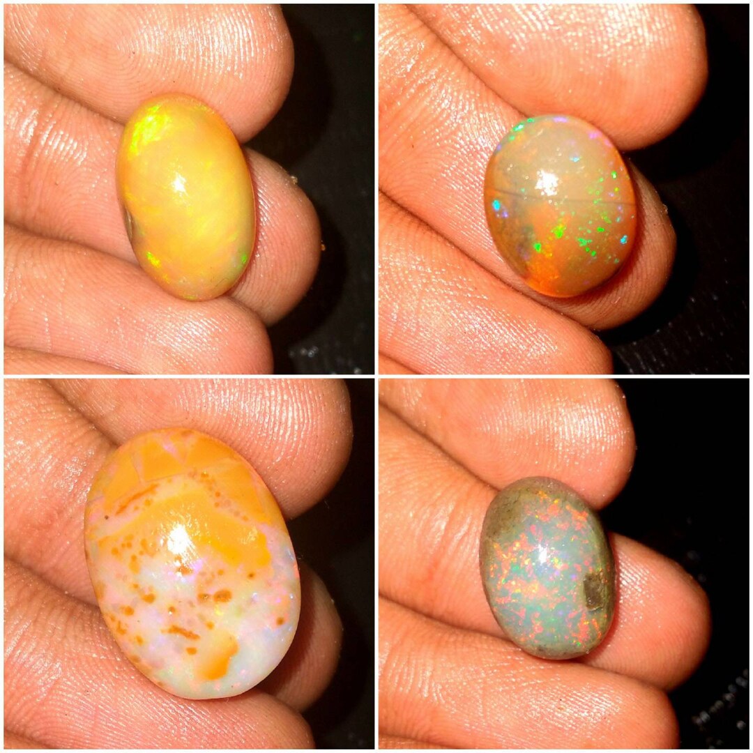 Ethiopian Oil Opal Natural Ethiopian Oil Opal Multi Flashy Etsy