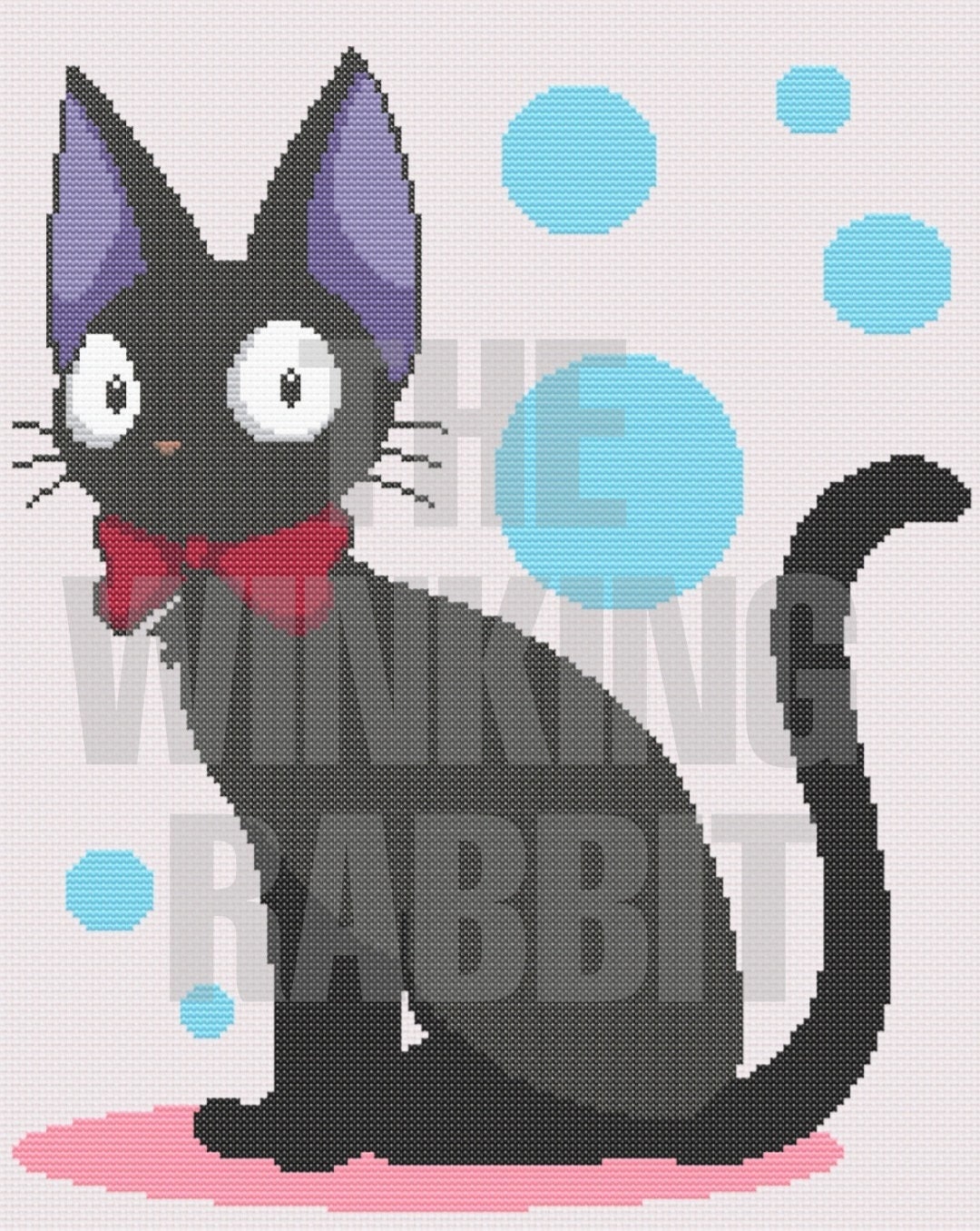 Jiji Kiki's Delivery Service Cross Stitch Pattern DIGITAL DOWNLOAD 