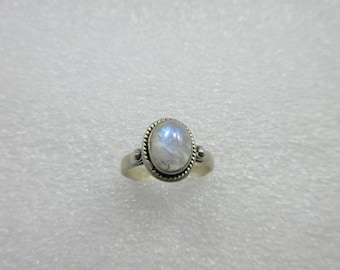 925 Stamped Pure Solid Silver, Genuine RB MOON STONE Gemstone, Ring Size 7.00, Gift For Wife Brand new Handmade Low Price Daily Wear Ring