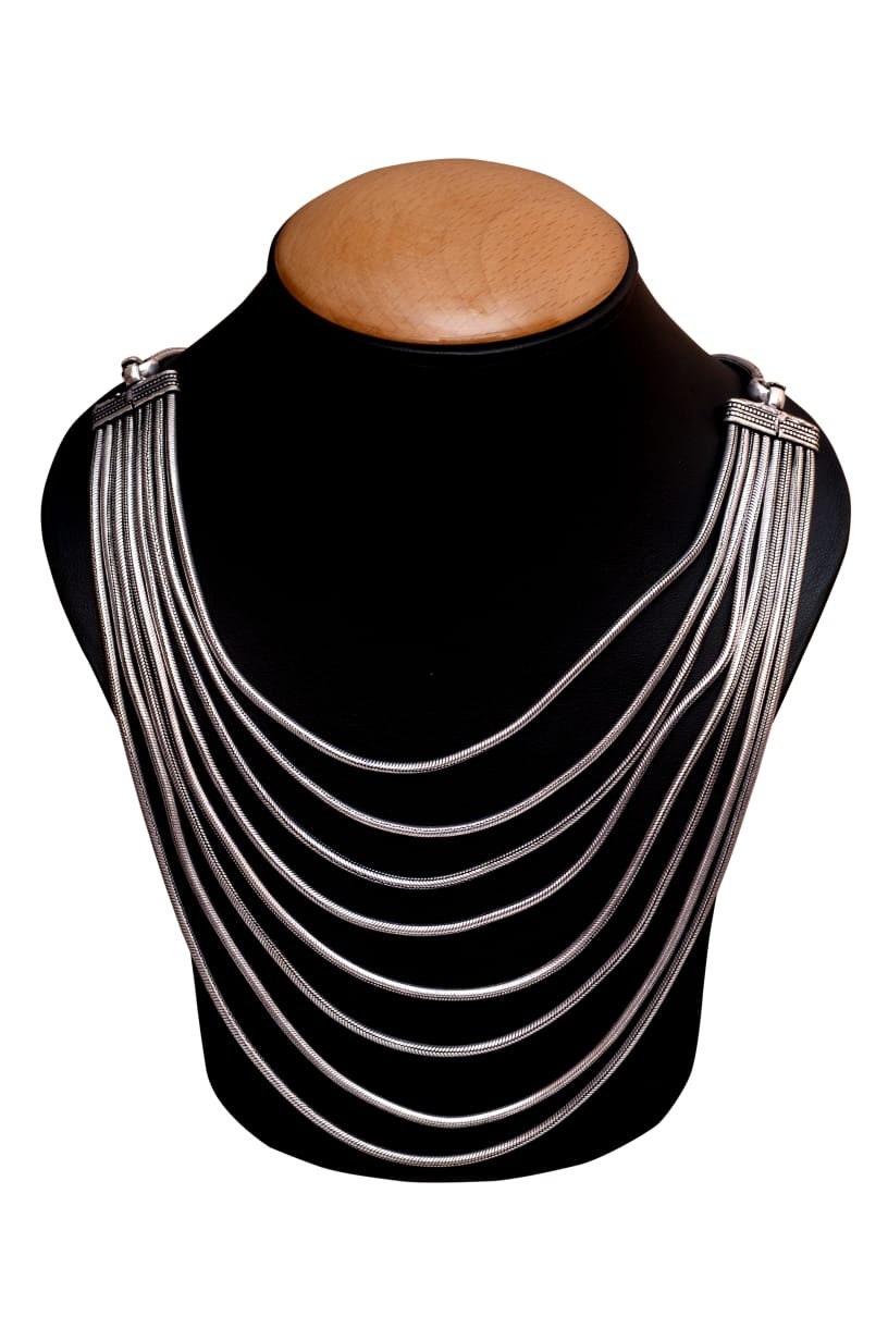 Beautiful Antique Jewelry /oxidised Jewelry Set /silver Plated Long