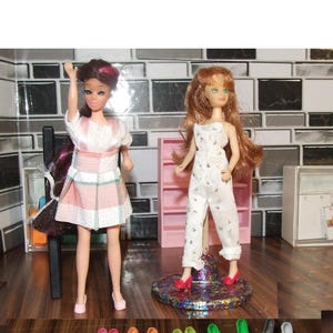 Bow High heel shoes for Topper Dawn checkerboard JPI Starr clone doll